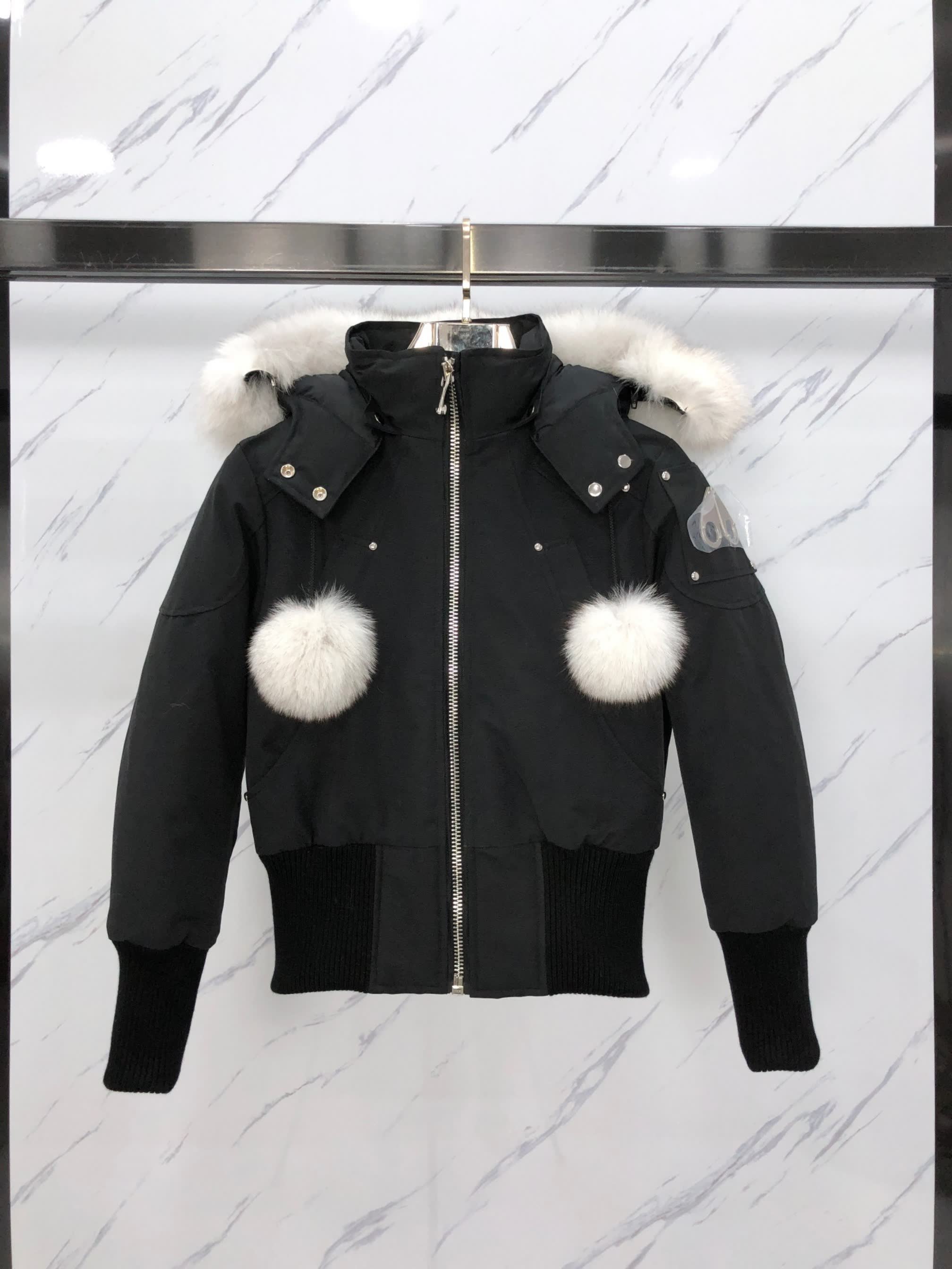 Moose Knuckles Fur-Trim Hooded Bomber Jacket Moose Knuckles Fur-Trim Hooded Bomber Jacket